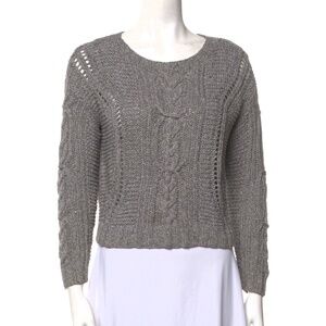Vince dark grey knitted by hand sweater size small woven design pre-owned